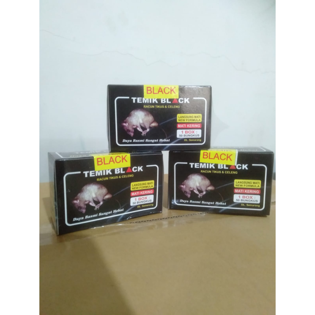 RACUN TEMIX BLACK 1 BOX ISI 50 PCS