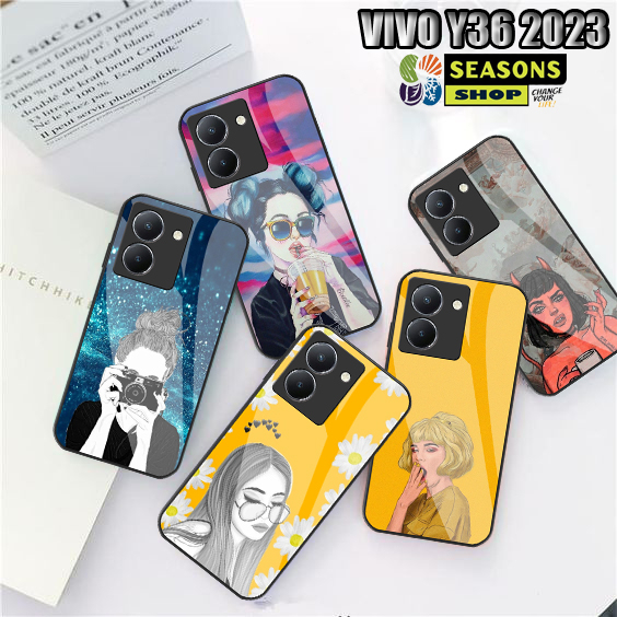 Softcase glass Case Vivo Y36 -Softcase Vivo Y36 2023 Terbaru - Softcase Kaca Vivo Y36 - Softcase Gla