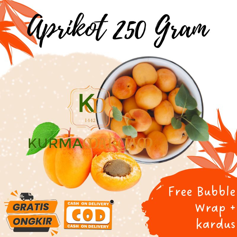 

Aprikot Kering Organik Premium 250 Gram || Organic Dried Apricot Apricots Superfood Natural || Toko Kurma Maryam