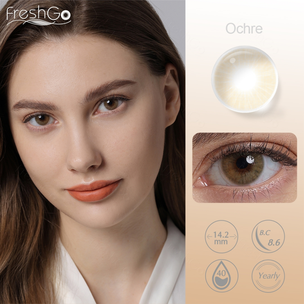 [✅COD] Softlens Minus (-1.00 s/d -8.00) Softlens Normal, Soflen Gray Soflen Minus Diameter 14.2MM Icy Gray/Graphite/Ochre/Amber