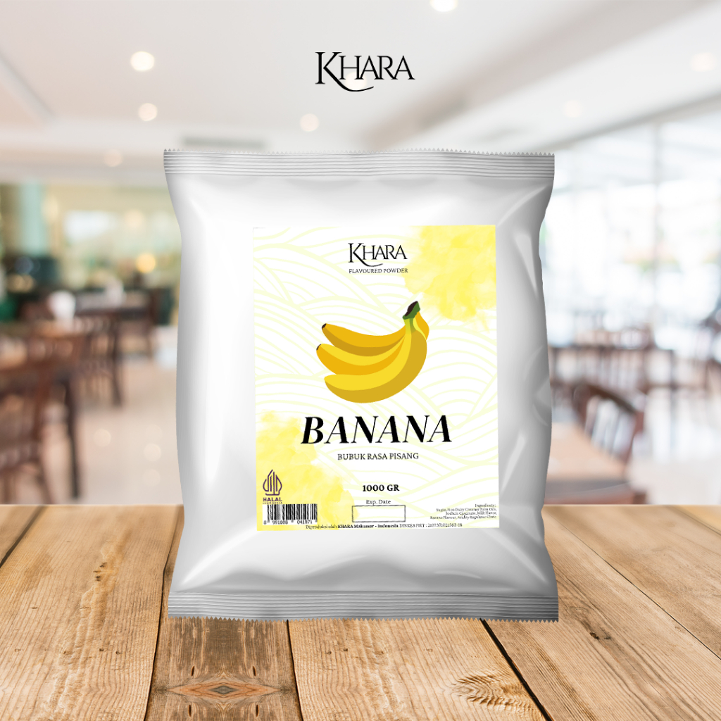 

Bubuk Minuman Rasa Banana 1kg - Khara Banana Flavoured Powder