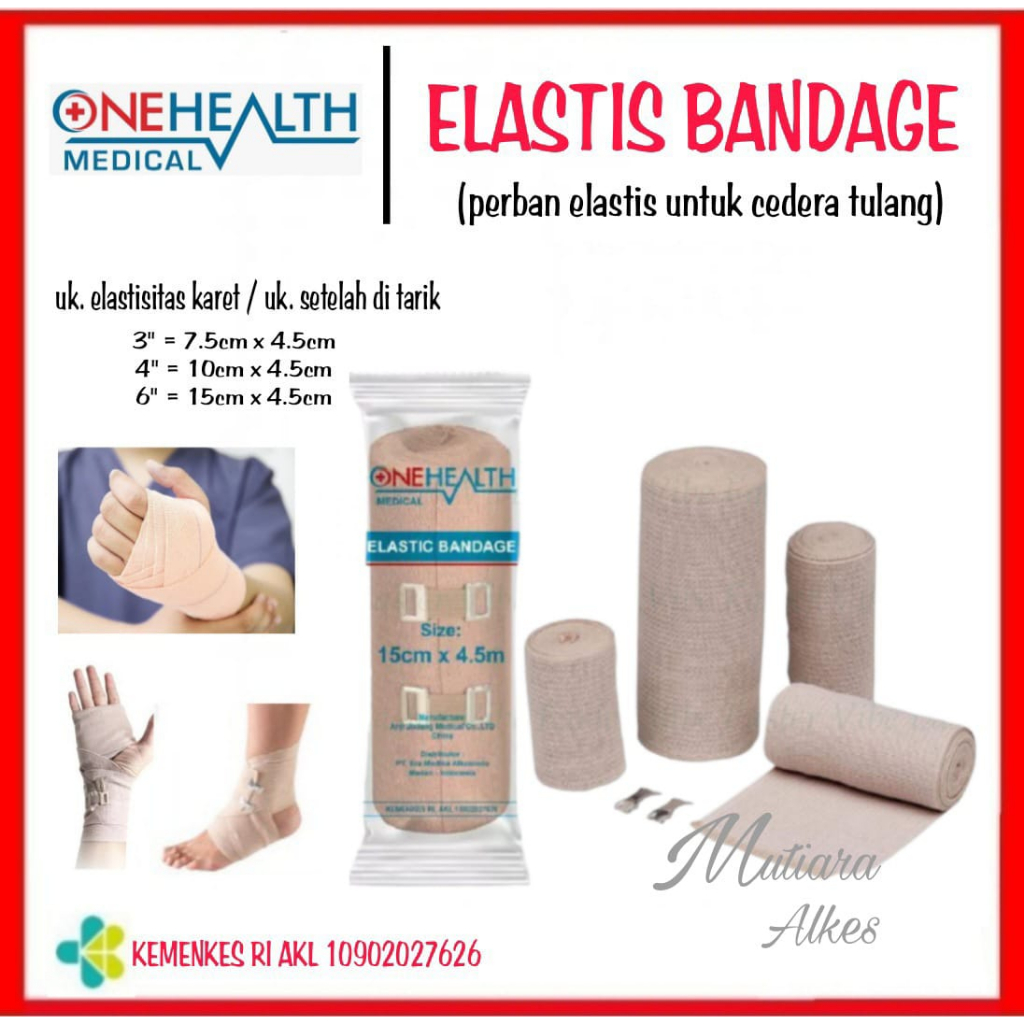 Elastic Bandage - Perban elastis - Pembalut Tangan Kaki terkilir