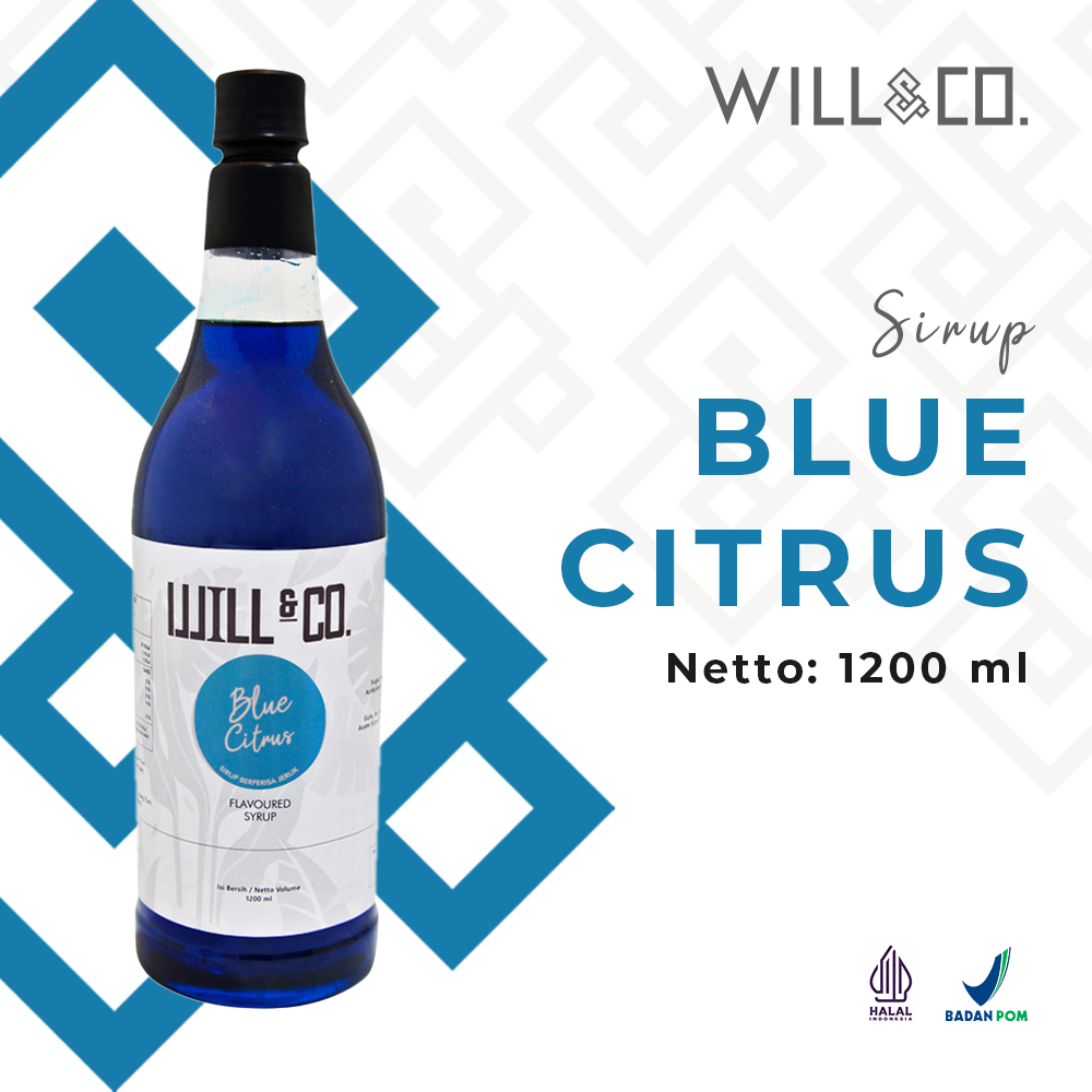 

Sirup blue curacao Will&Co 1.2 Liter rasa blue citrus / jeruk khas Curacao