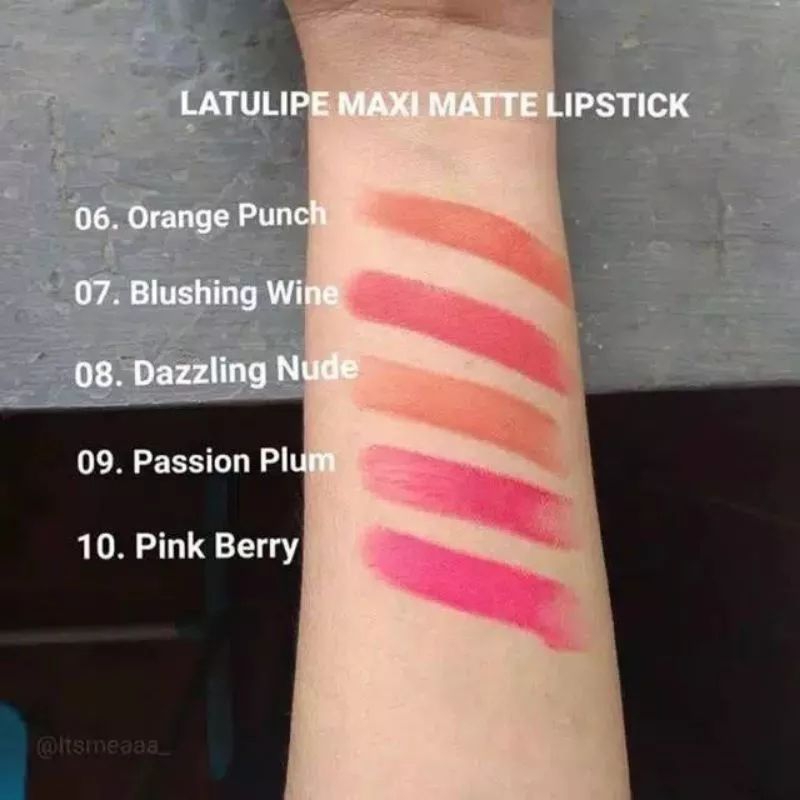 LA TULIPE Maxi Matte Long Listing Lipstick