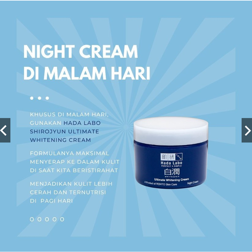 [BPOM] Hada Labo Shirojyun Whitening Cream 40gr / Hadalabo Shirojun Cream / MY MOM