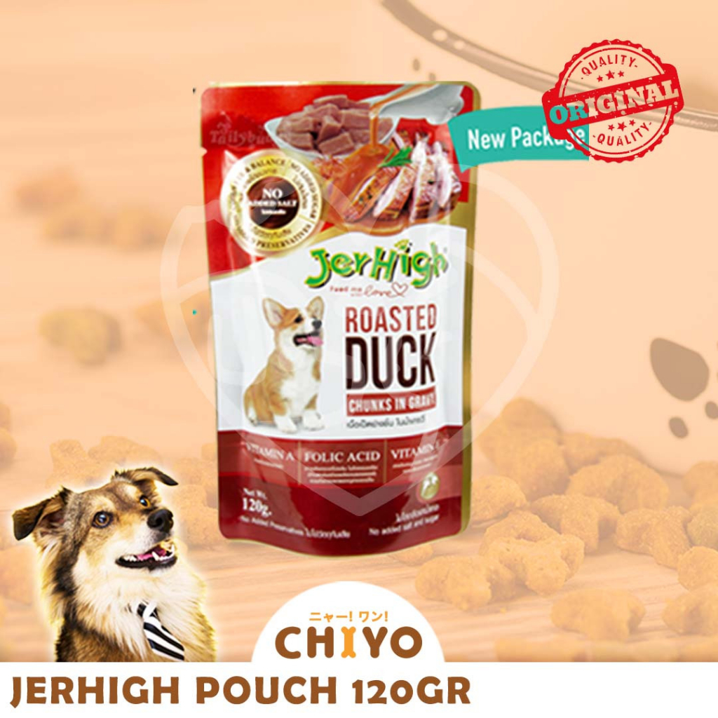 JERHIGH POUCH 120GR - MAKANAN BASAH ANJING