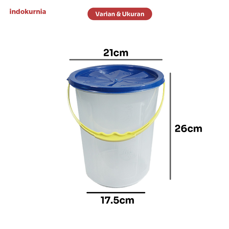 IK - Toples BULAT Gagang 7.5 Liter  SEALWARE TOPLES CEMILAN KUE PEYEK