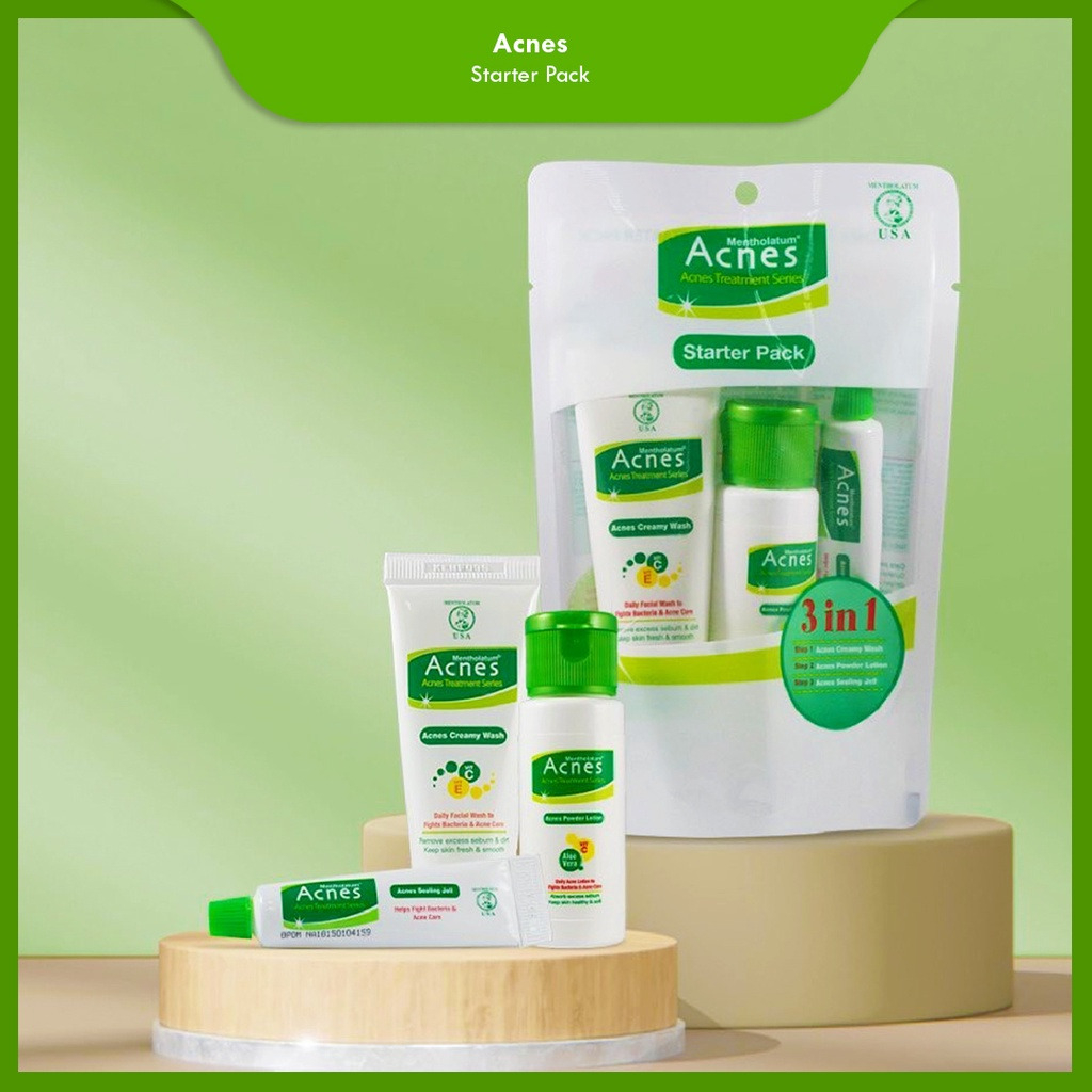 ACNES Starter Pack 3IN1 (Paket Perawatan Wajah berjerawat)