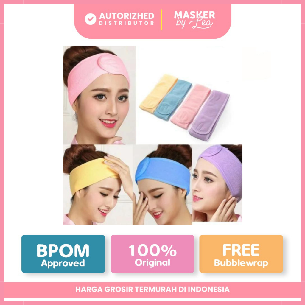 Facial Headband / Bandana Masker Bando Facial Standard Ekonomis