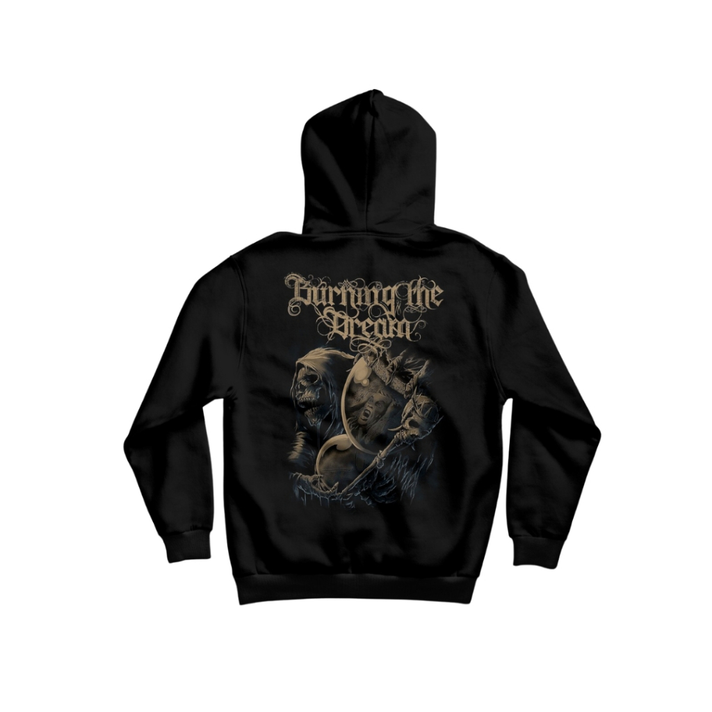 Sweater Hoodie Distro Aesthetic Pria Wanita Music Band Metal Burning The Dream