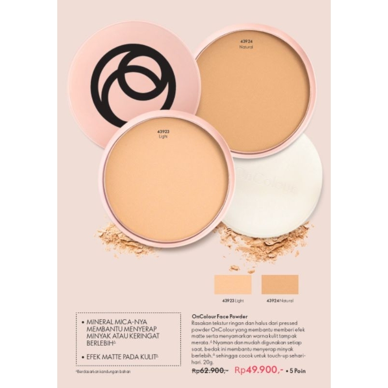 Oriflame Bedak OnColour Face Powder