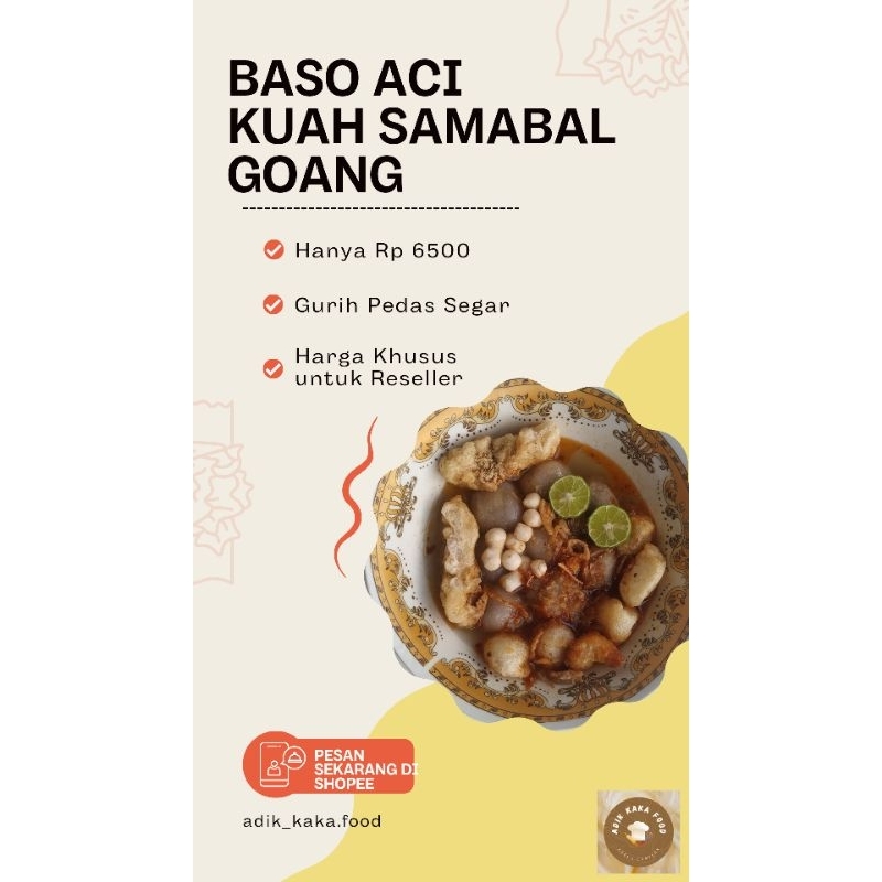 

Baso Aci Kuah Sambal Goang