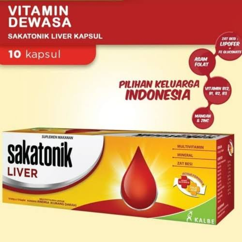 Sakatonik Activ kaplet Multivitamin Dan Mineral Strip