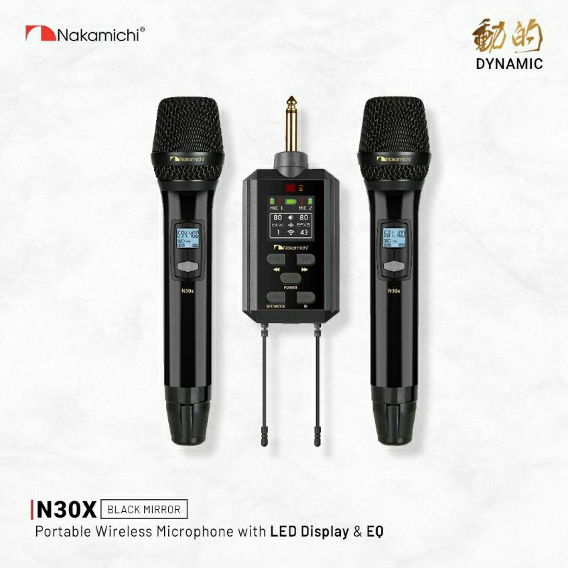 Nakamichi N30x mic wireless Nakamichi 2 ch N30x original
