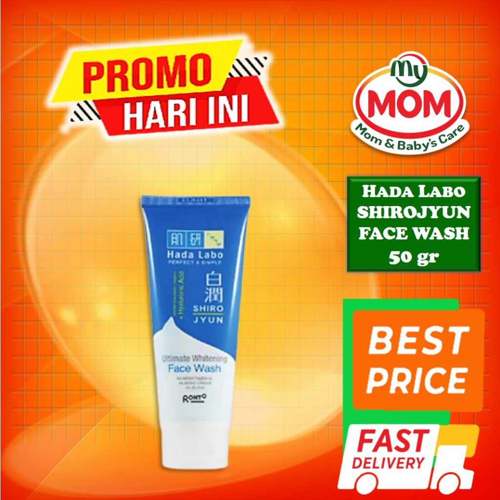 [BPOM] Hada Labo Shirojyun Whitening Face Wash 50 gr / Hadalabo Shirojun Face Wash / Facial Wash / MY MOM