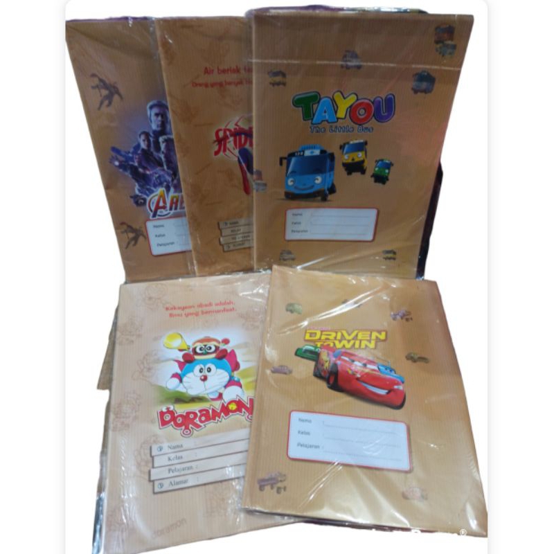 

Sampul kertas buku kuarto Batik dan fancy / sampul bergambar