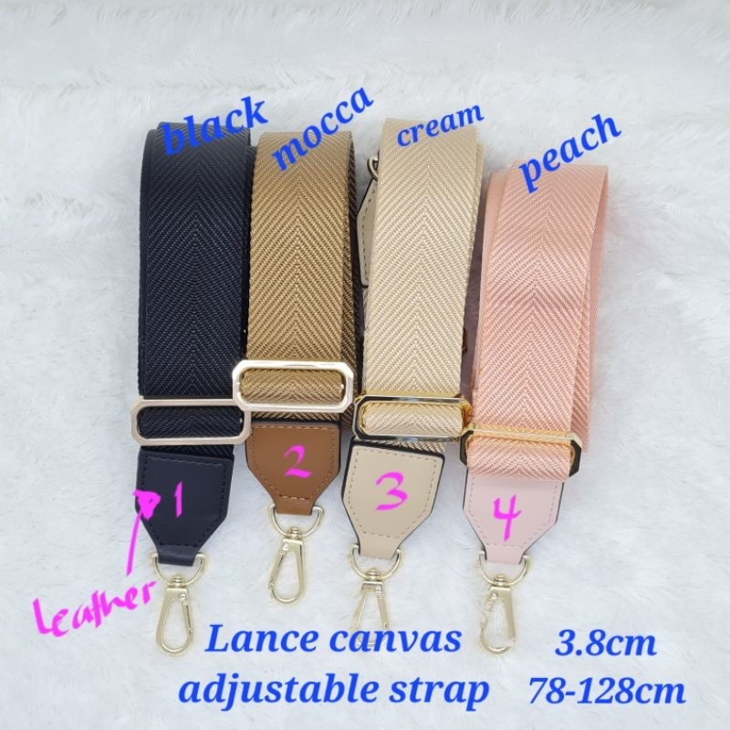 Lance adjustable canvas bag strap / bagatraps / strap bag / Tali tas