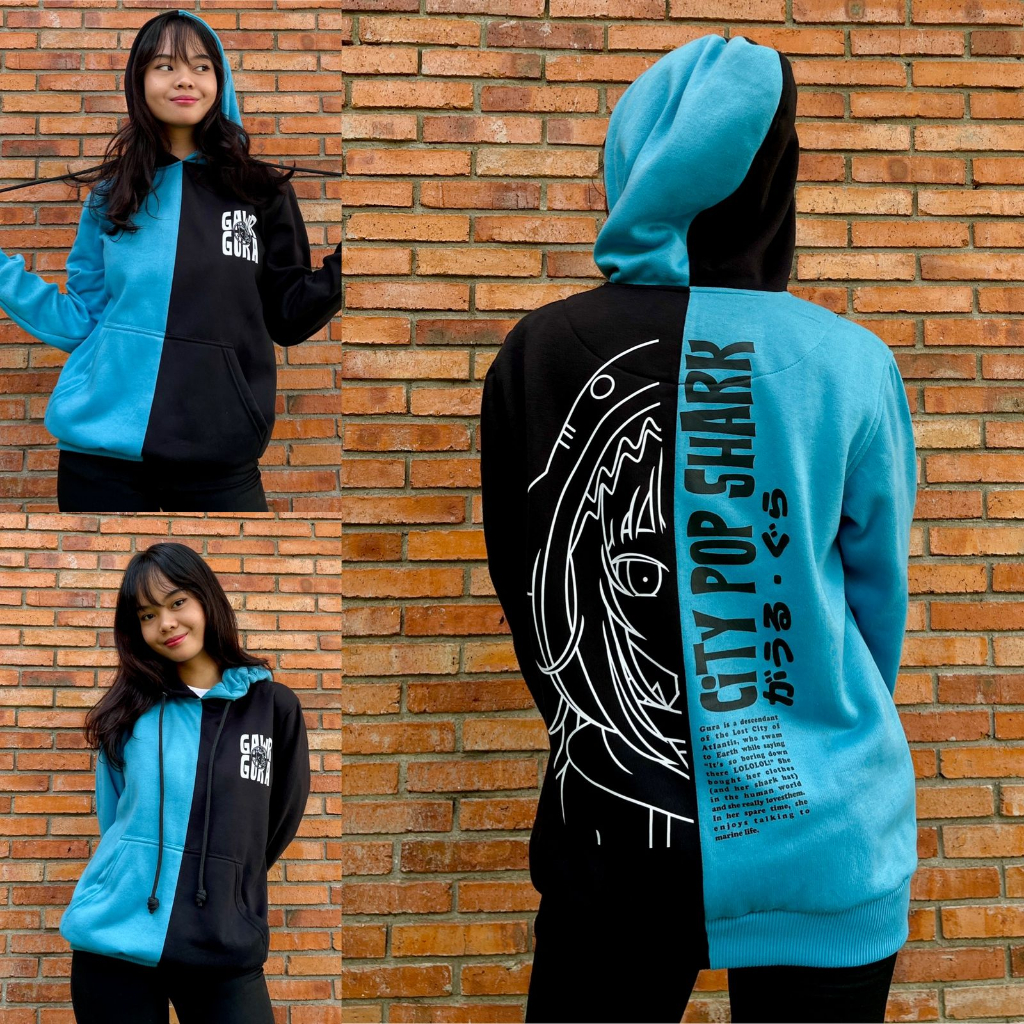 Hoodie Gawr Gura Inverted Anime Manga Premium Unisex