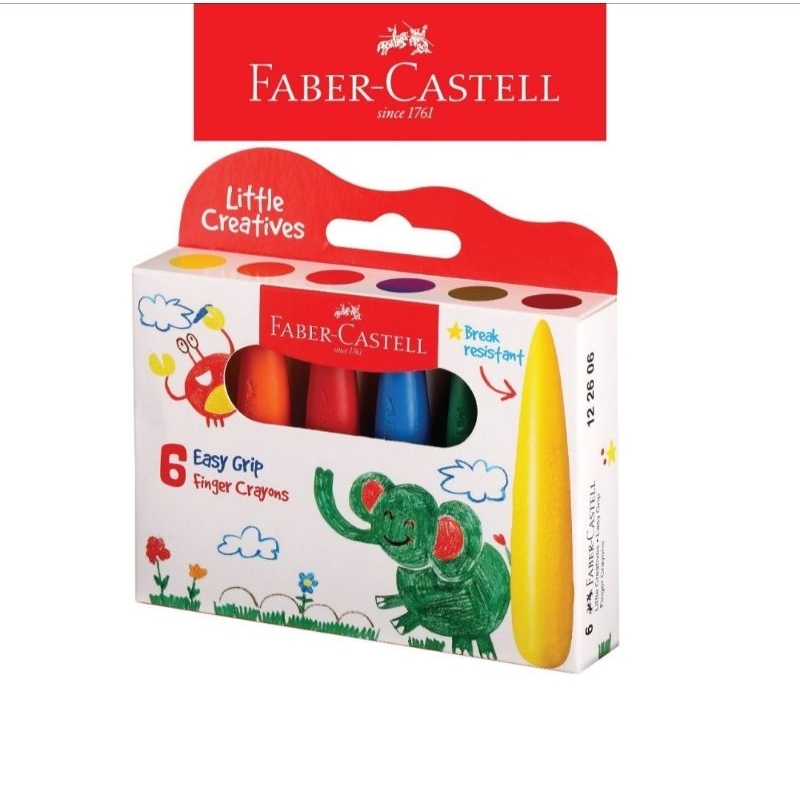 

Faber - Castell Easy Grip Finger Crayons 6 Warna