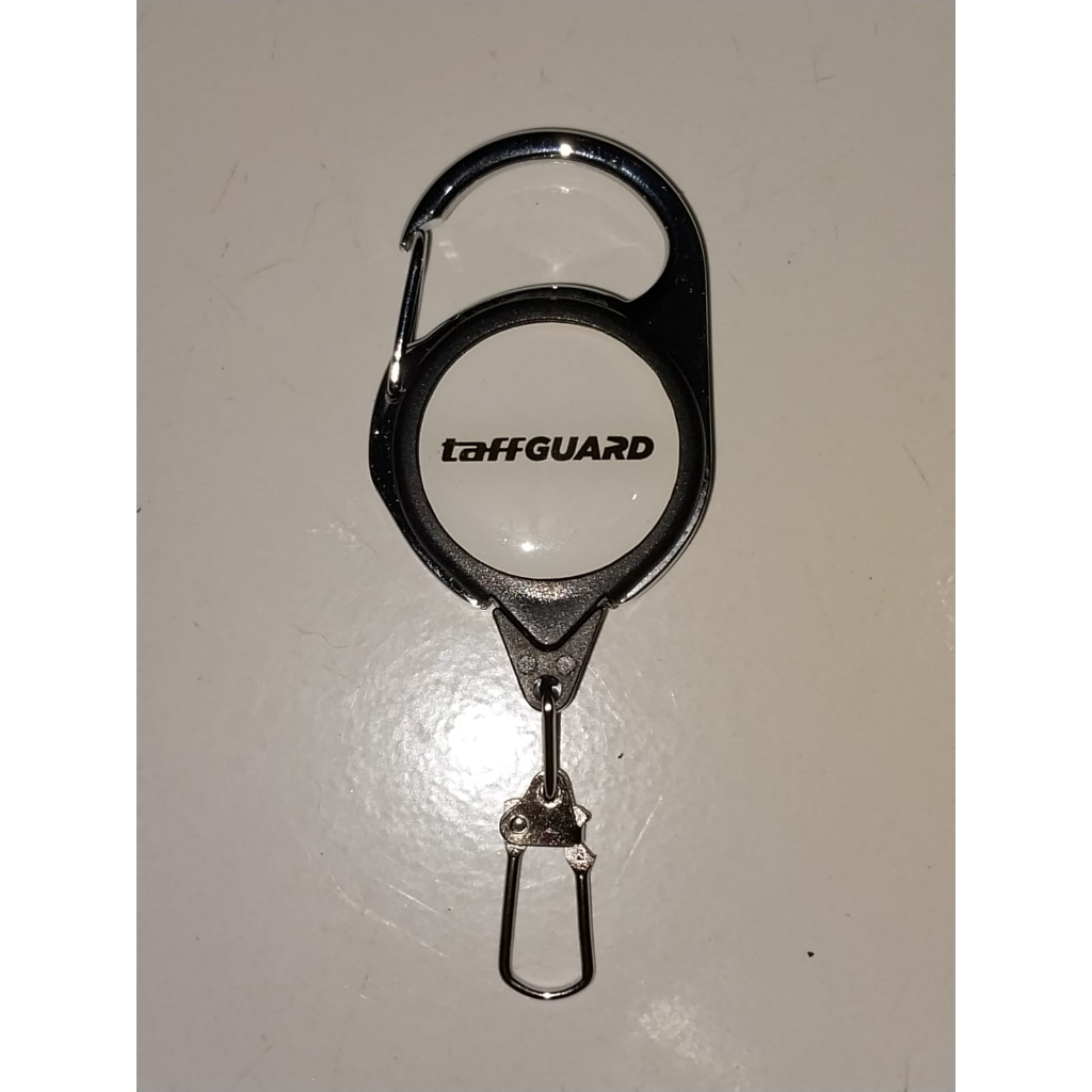 TaffGUARD - Carabiner Keychain Retractable - Karabiner Gantungan Kunci Tali Elastis