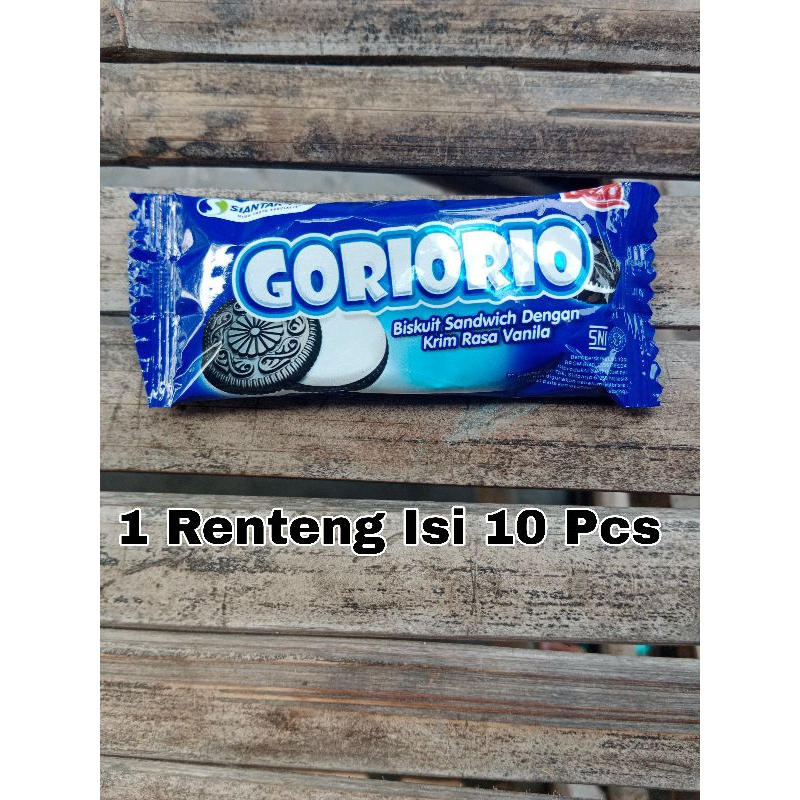 

Goriorio Biskuit Rasa Vanila 1 Renteng Isi 10 Pcs