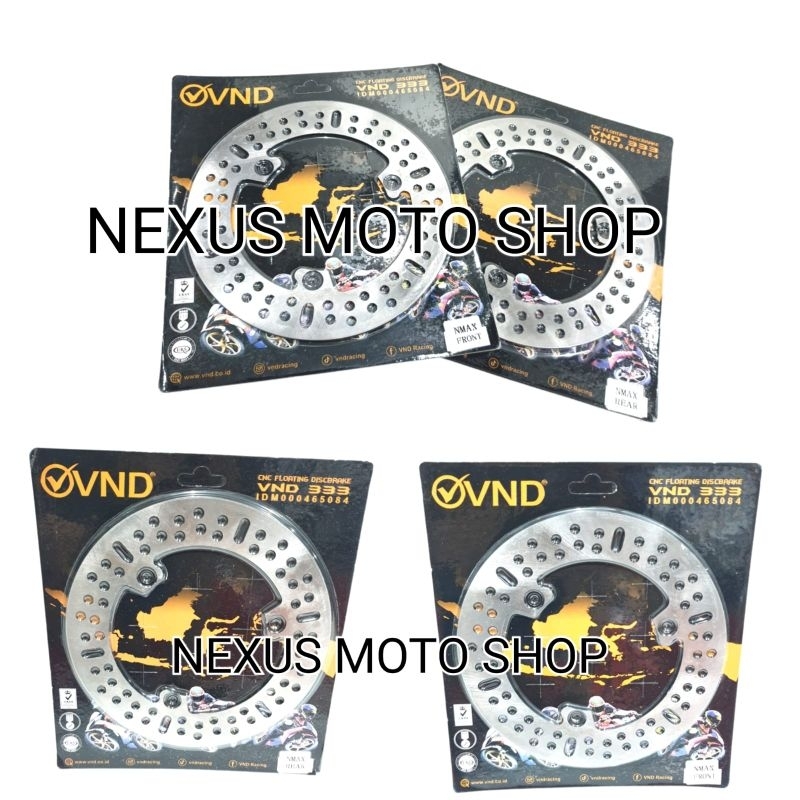 piringan cakram belakang set depan vnd ak333 aerox discbrake aerox new