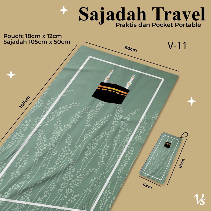 PRIMA MODE SAJADAH TRAVEL/ SAJADAH SOUVENIR TAHLILAN/ SAJADAH SOUVENIR HAJI DAN SOUVENIR PESTA FREE POUCH