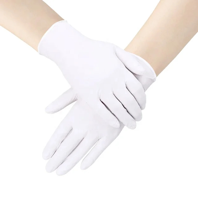 Sarung Tangan Kain Putih Paskibra Pengantin Pria Wanita Upacara Pramuka Acara Sopir Pelayan Sepasang 2 Pcs