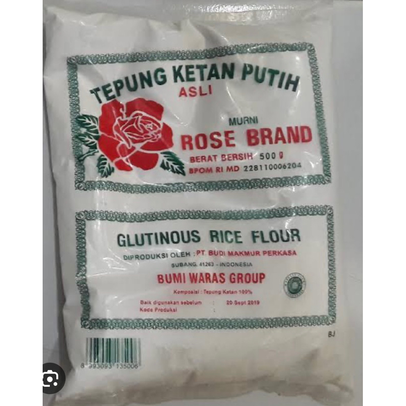 

Tepung ketan rosebrand 500 gram