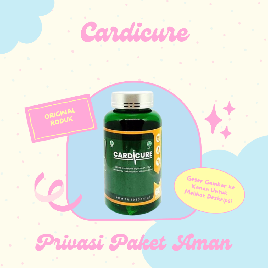 (( Cardicure Obat Herbal Jantung Koroner Hipertensi Stroke Darah Tinggi Obat Alami  Aman BPOM )