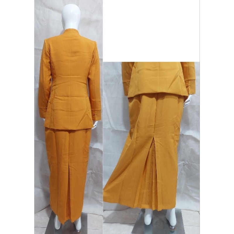 setelan Blazer kuning kuning setelan Rok Dan Celana-seragam Guru dan PNS-Pakaian Pemda terbaru-blazer terbaru