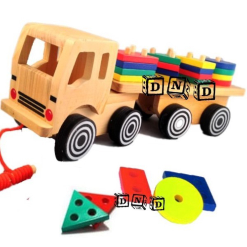 

Dijual Mainan Edukatif / Edukasi Anak - Balok Kayu - Geo Truck Besar / Truk Berkualitas