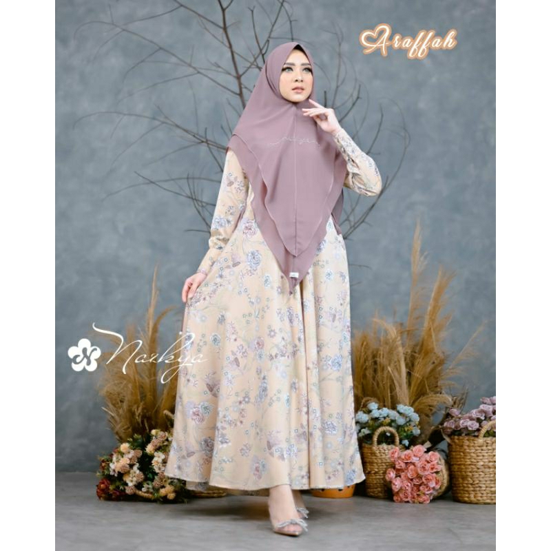 Araffah Set Khimar Syari Original Nazkya