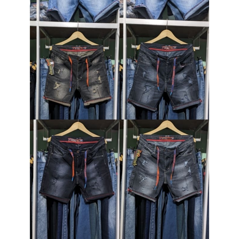 Celana Jeans Pendek Sobek / Ripped jeans shortpants / Celana Pendek jeans