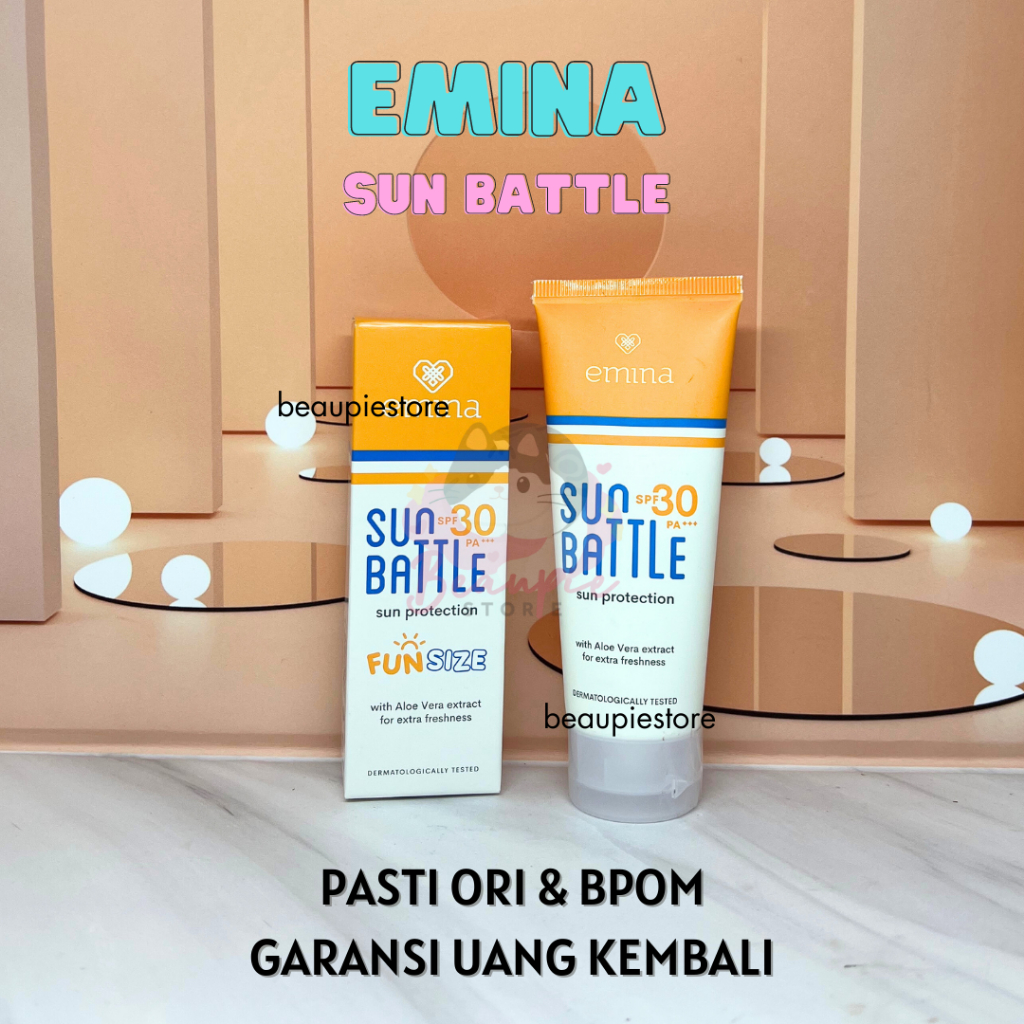 [60ml] Emina Sun Battle SPF 30 60 ml Sunscreen Sunblock Tabir Surya