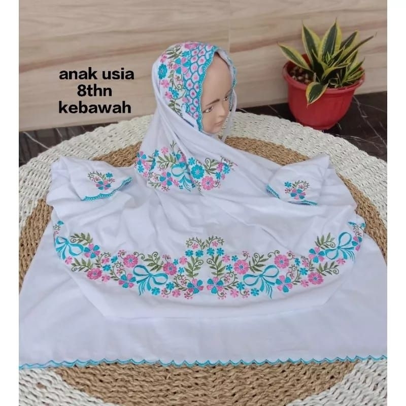 Mukena Bordir Anak Terusan