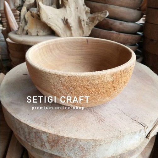 Mangkok Kayu Jati Mangkok Mie