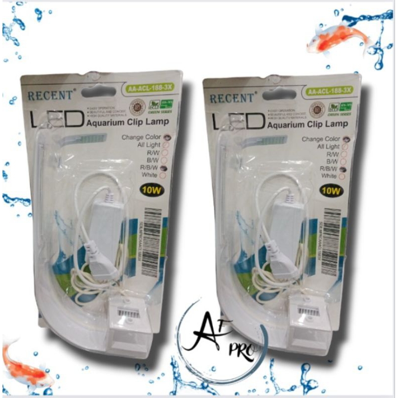 Lampu led jepit aquarium aquascape RECENT AA ACL 188