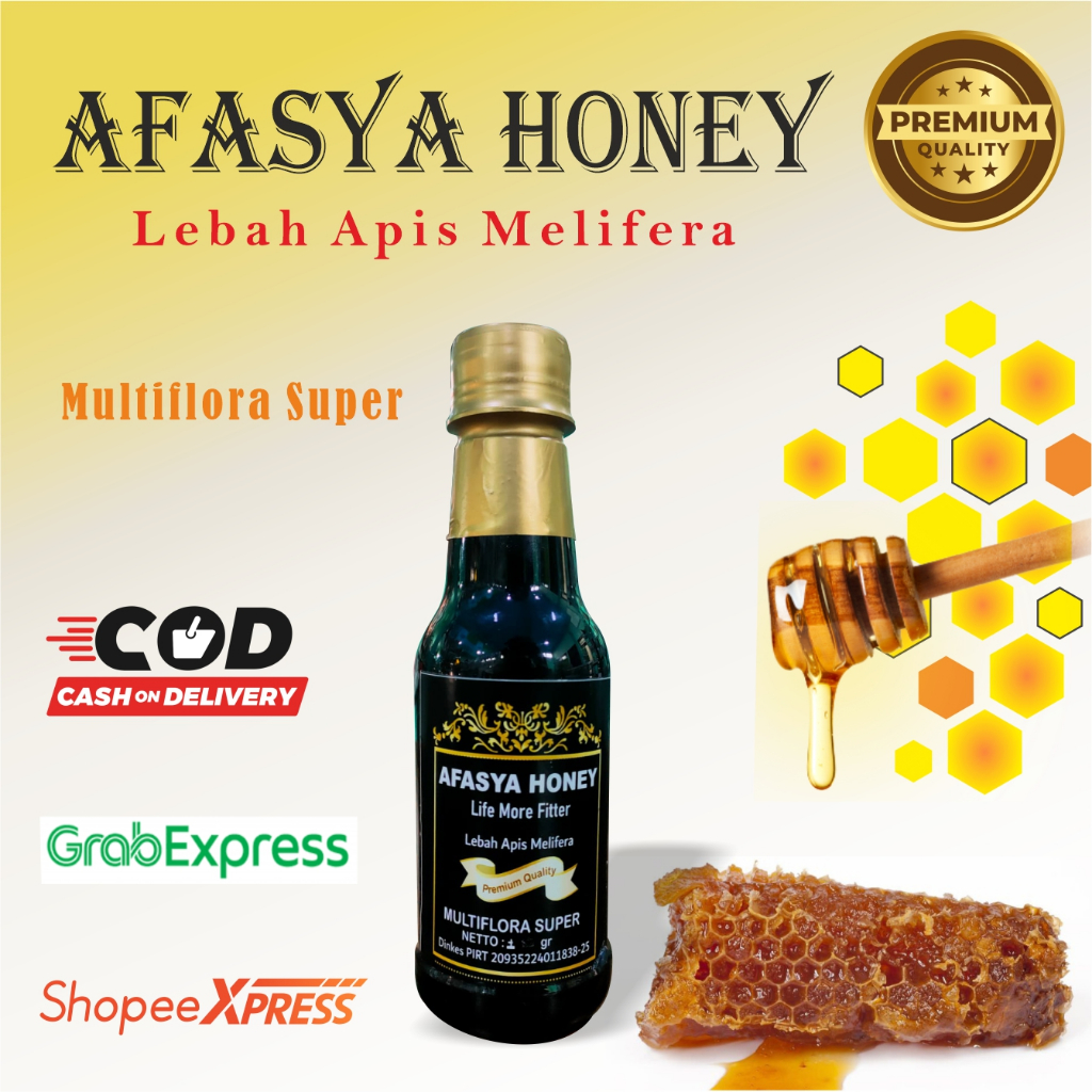 

[Bisa COD] AFASYA HONEY MADU MULTIFLORA MURNI PREMIUM QUALITY