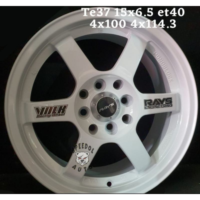 Velg rays te37 r15 velg mobil rays te37 ring 15 lokal