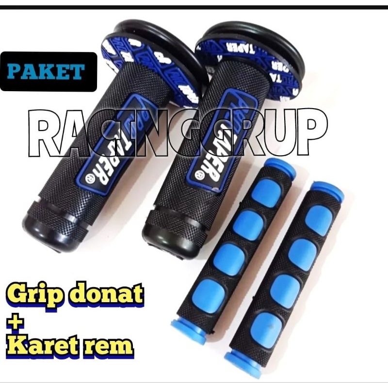 Paket Handgrip Protaper Plus Karet Handle Rem Berbahan Karet Nyaman Ditangan Warna Biru