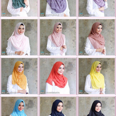 Koyu Hijab PASMINA Part 1 ceruti premium import p12