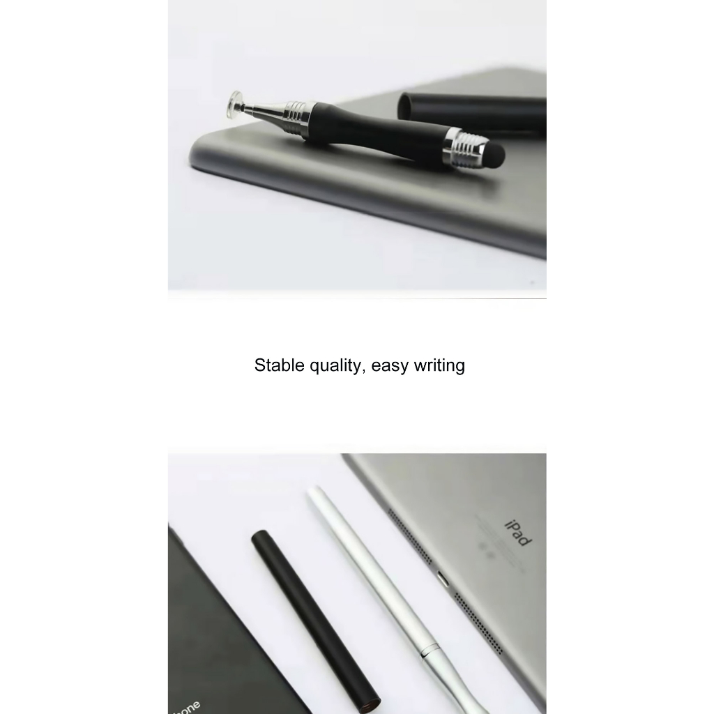 Stylus Pen 2 in 1 Side 2 Penghapus  Mode Universal Touch Screen for Android HP Tablet Drawing Stylus Handphone