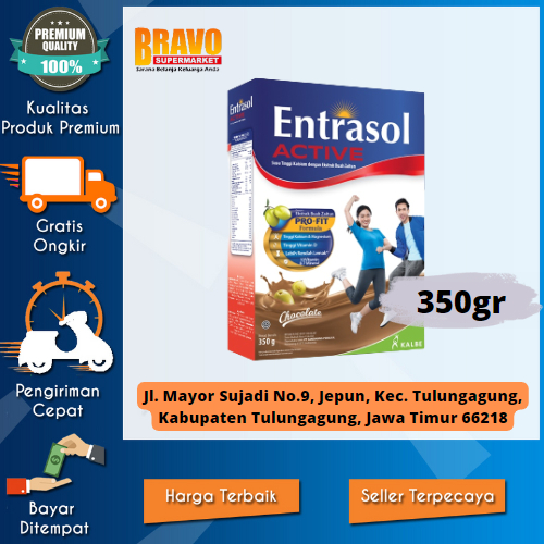 

Bravo Supermarket Tulungagung - ENTRASOL ACTIVE CHOCOLATE 350gr