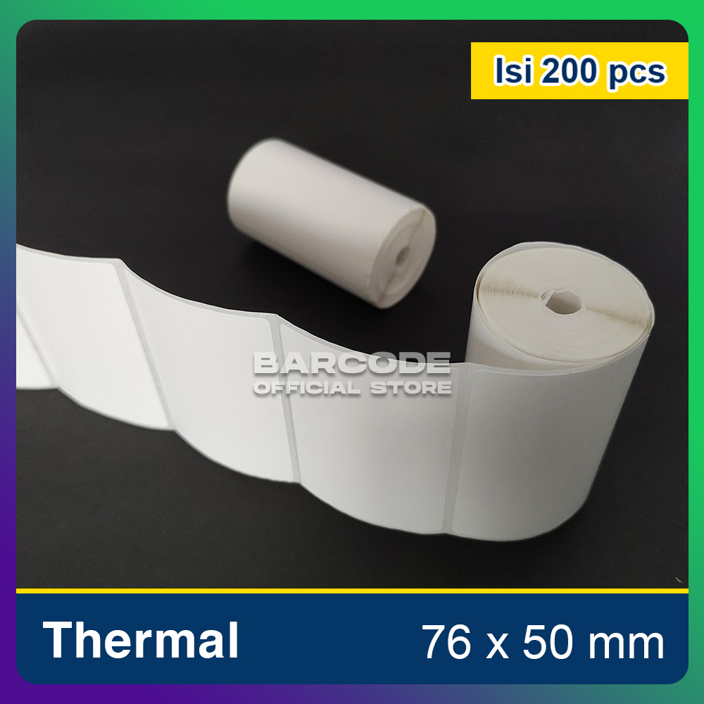 

Stiker Label Thermal Mobile Printer Bluetooth 80mm 76 x 50 mm / 80x50