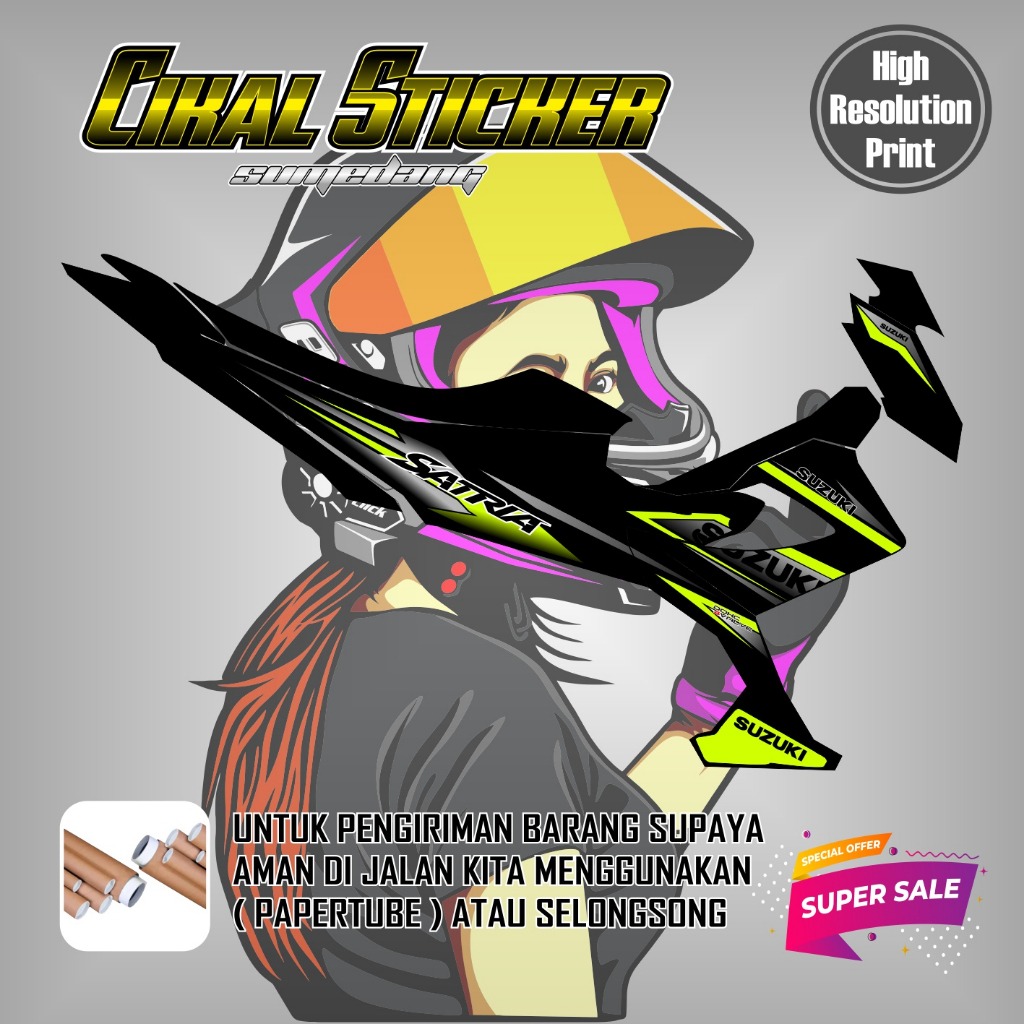 STRIPING VARIASI SUZUKI SATRIA FU 2013-2015 FACELIFT 01RACING