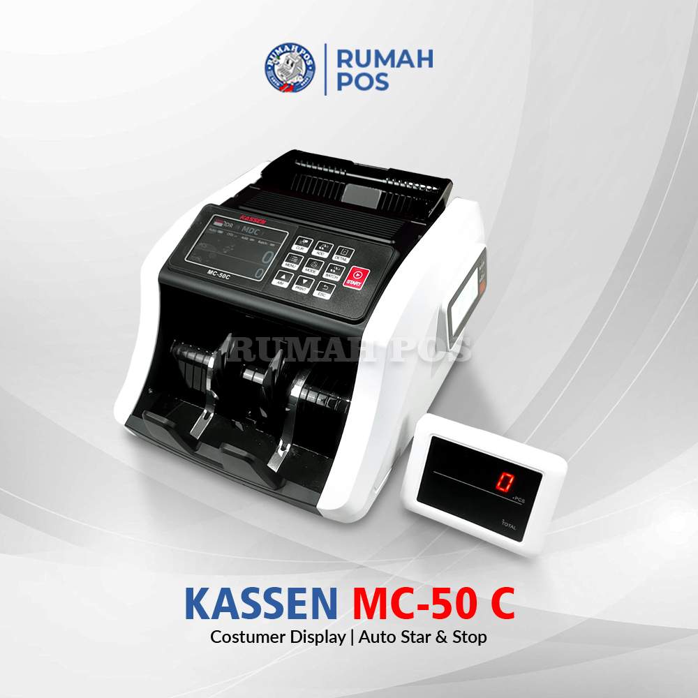 Mesin Penghitung Uang KASSEN  MC-50 C Deteksi Uang Palsu MC-50C / MC50C IDR, USD, Euro
