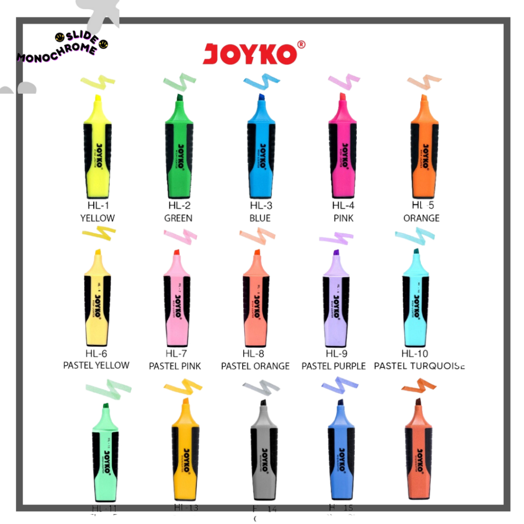 

Joyko Highlighter Penanda Berwarna