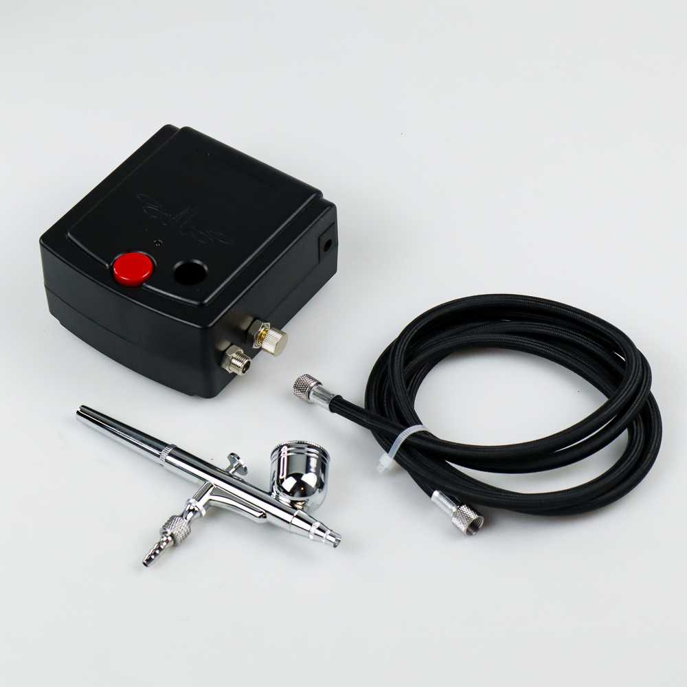 Set Kompresor Semprot Cat Gunpla Nail art DIY Air Brush Mini Compressor Airbrush with Spray Gun