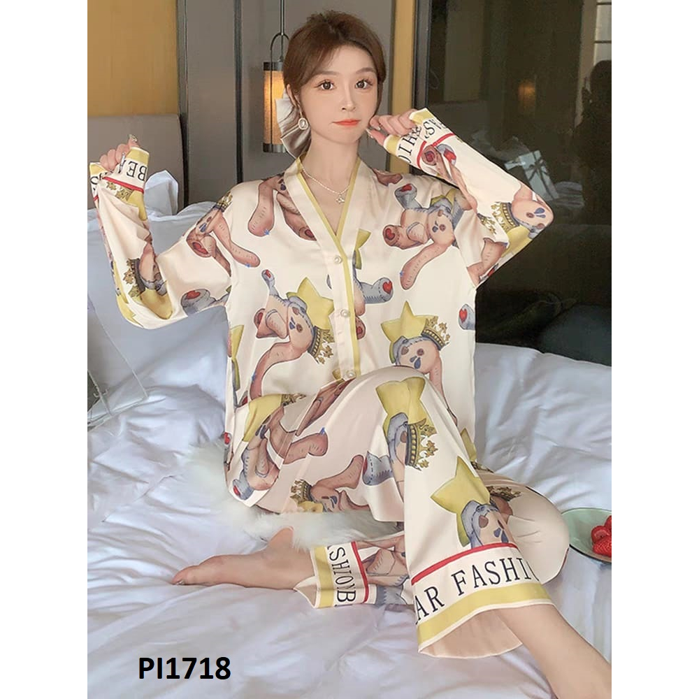 PIYAMA BAJU TIDUR WANITA KOREA PP SUTRA PI1718